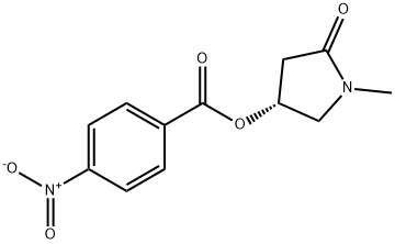 2-Pyrrolidinone, 1-methyl-4-[(4-nitrobenzoyl)oxy]-, (4R)- 结构式