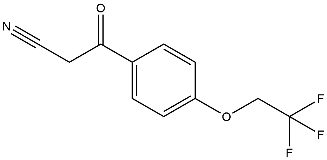 4-(2,2,2-Trifluoroethoxy)benzoylacetonitrile 结构式