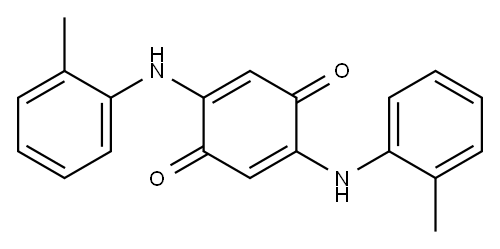 2,5-双(邻甲苯氨基)环己-2,5-二烯-1,4-二酮 结构式