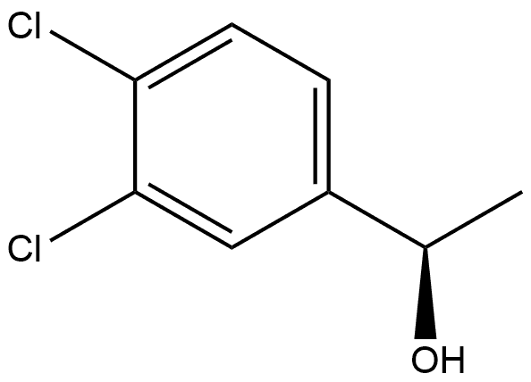 (R)-1-(3,4-二氯苯基)1-乙醇 结构式