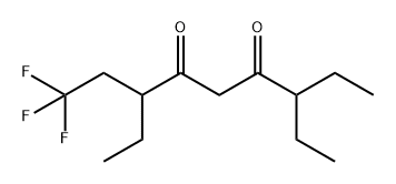 3,7-二乙基-1,1,1-三氟酮-4,6-二酮 结构式