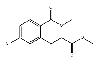 Benzenepropanoic acid, 5-chloro-2-(methoxycarbonyl)-, methyl ester