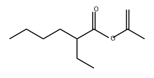 Hexanoic acid, 2-ethyl-, 1-methylethenyl ester 结构式