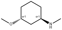 trans-(3-Methoxy-cyclohexyl)-methyl-amine 结构式