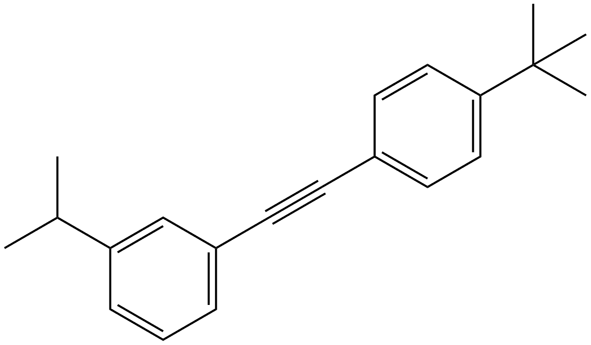 1-[2-[4-(1,1-Dimethylethyl)phenyl]ethynyl]-3-(1-methylethyl)benzene 结构式