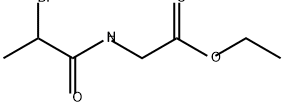 Glycine, N-(2-bromo-1-oxopropyl)-, ethyl ester 结构式