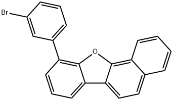 10-(3-bromophenyl)-Benzo[b]naphtho[2,1-d]furan 结构式