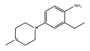 Benzenamine, 2-ethyl-4-(4-methyl-1-piperazinyl)- 结构式