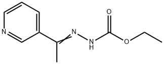 Hydrazinecarboxylic acid, 2-[1-(3-pyridinyl)ethylidene]-, ethyl ester 结构式