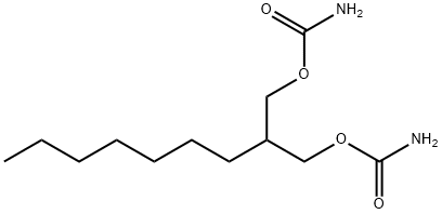 1,3-Propanediol, 2-heptyl-, dicarbamate (8CI) 结构式