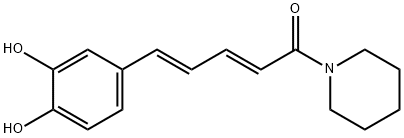 2,4-Pentadien-1-one, 5-(3,4-dihydroxyphenyl)-1-(1-piperidinyl)-, (2E,4E)- 结构式