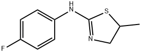 2-Thiazolamine, N-(4-fluorophenyl)-4,5-dihydro-5-methyl- 结构式