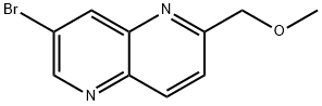 7-溴-2-(甲氧基甲基)-1,5-萘啶 结构式