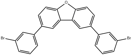 2,8-双(3-溴苯基)二苯并[B,D]呋喃 结构式