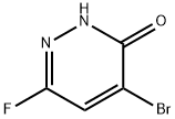 4-溴-6-氟哒嗪-3(2H)-酮 结构式