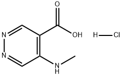 5-(甲氨基)哒嗪-4-羧酸盐酸盐 结构式