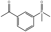 1-(3-(二甲基磷酰基)苯基)乙酮 结构式