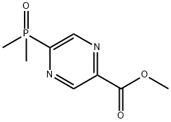 5-(二甲基磷酰基)吡嗪-2-羧酸甲酯 结构式