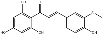 2-Propen-1-one, 3-(4-hydroxy-3-methoxyphenyl)-1-(2,4,6-trihydroxyphenyl)-, (2E)- 结构式