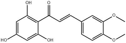2-Propen-1-one, 3-(3,4-dimethoxyphenyl)-1-(2,4,6-trihydroxyphenyl)-, (2E)- 结构式