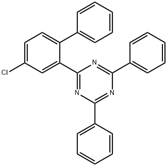 1,3,5-Triazine, 2-(4-chloro[1,1'-biphenyl]-2-yl)-4,6-diphenyl- 结构式