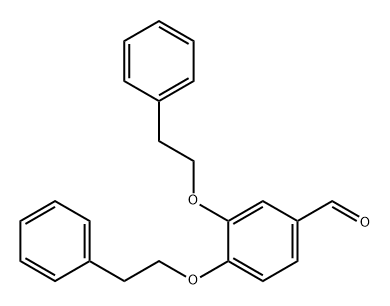 3,4-二苯乙氧基苯甲醛 结构式