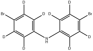 4-Bromo-N-(4-bromophenyl-2,3,5,6-d4)benzen-2,3,5,6-d4-amine 结构式