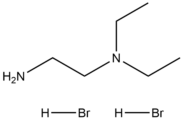 N,N-二乙基乙烷-1,2-溴化二铵 结构式