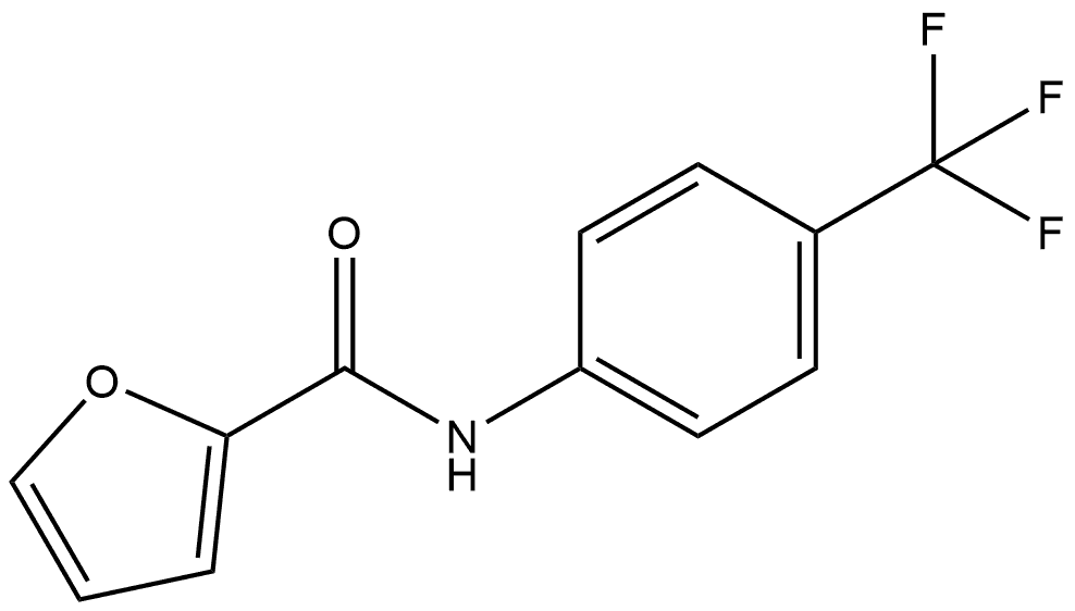 N-[4-(Trifluoromethyl)phenyl]-2-furancarboxamide 结构式