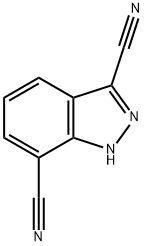 1H-indazole-3,7-dicarbonitrile 结构式