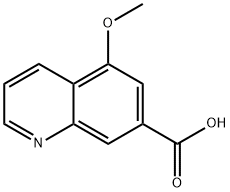 5-甲氧基喹啉-7-羧酸 结构式