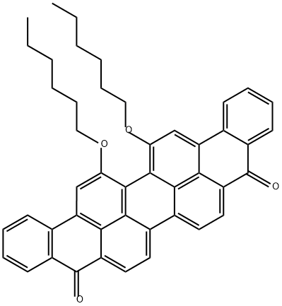 Anthra[9,1,2-cde]benzo[rst]pentaphene-5,10-dione, 16,17-bis(hexyloxy)- 结构式