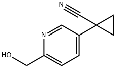 1-(6-(羟甲基)吡啶-3-基)环丙烷-1-腈 结构式