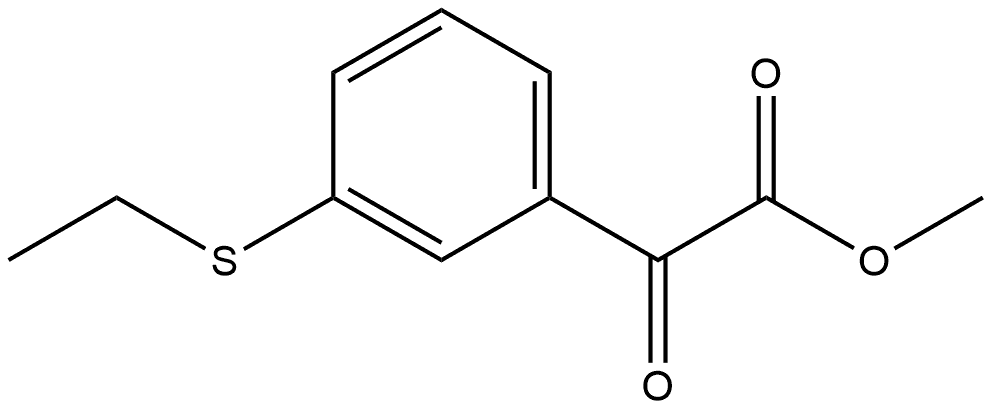 Methyl 3-(ethylthio)-α-oxobenzeneacetate 结构式