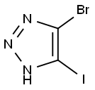 5-溴-4-碘-1H-1,2,3-三唑 结构式