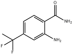 2-氨基-4-(1,1-二氟乙基)苯甲酰胺 结构式