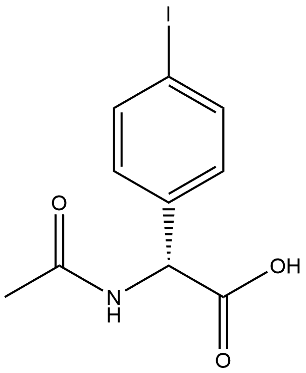 N-AC-R-4-碘苯甘氨酸 结构式