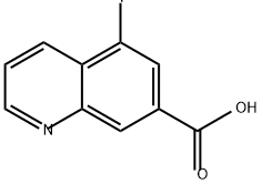 5-氟喹啉-7-羧酸 结构式