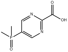 5-(二甲基磷酰基)嘧啶-2-羧酸 结构式