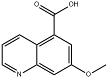 7-甲氧基喹啉-5-羧酸 结构式