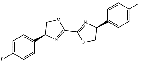 ( 4S , 4′S)-4,4′- 二( 4 -氟苯基) -4,4′,5,5′-四氢- 2,2′-联恶唑 结构式