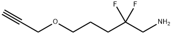 1-Pentanamine, 2,2-difluoro-5-(2-propyn-1-yloxy)- 结构式