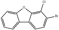 3-Bromo-4-chlorodibenzofuran 结构式