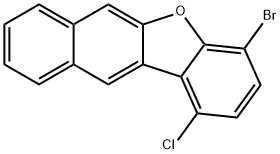 4-溴-1-氯-苯并[B]萘并[2,3-D]呋喃 结构式