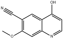 4-羟基-7-甲氧基喹啉-6-碳腈 结构式