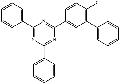 2-(6-氯-[1,1联苯]-3-基)-4,6-二苯基-1,3,5-三嗪 结构式