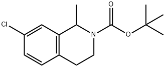 7-氯-1-甲基-3,4-二氢异喹啉-2(1H)-甲酸叔丁酯 结构式