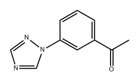 1-(3-(1H-1,2,4-三唑-1-基)苯基)乙烷-1-酮 结构式