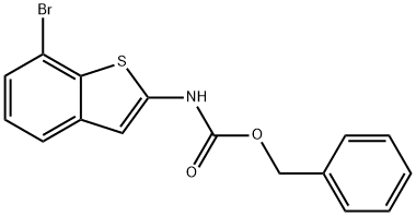 Carbamic acid, N-(7-bromobenzo[b]thien-2-yl)-, phenylmethyl ester 结构式