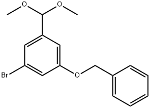 1-(benzyloxy)-3-bromo-5-(dimethoxymethyl)benzene 结构式